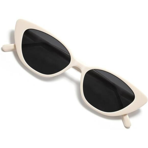 Small Retro Cat Eye Polarized Sunglasses for Women UV Protection Driving - Picture 1 of 7